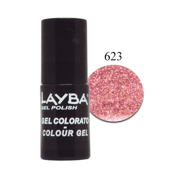 LAYLA LAYBA SMALTO SEMIPERMANENTE GEL POLISH PINKY GLITTER 623 - Tre Pi Profumerie