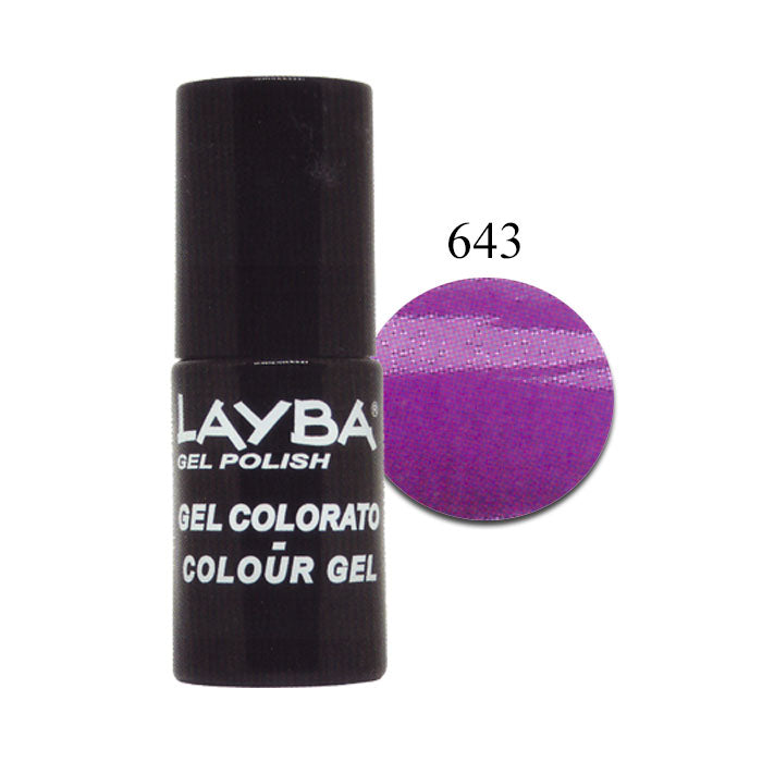 LAYLA LAYBA SMALTO SEMIPERMANENTE GEL POLISH PURPLE SHOCK 643 - Tre Pi Profumerie