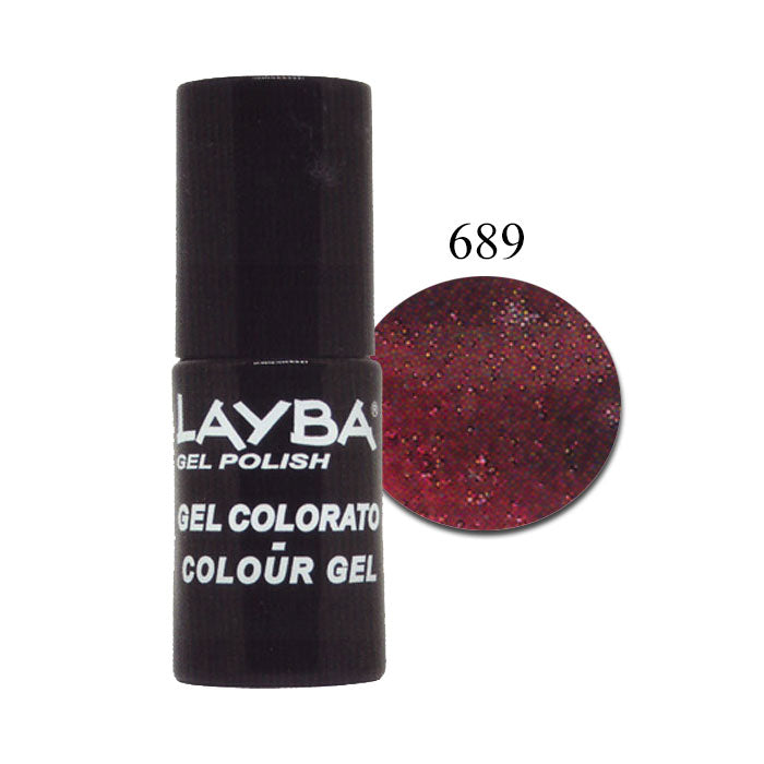 LAYLA LAYBA SMALTO SEMIPERMANENTE GEL POLISH DEEP RED 689 - Tre Pi Profumerie