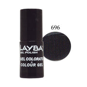 LAYLA LAYBA SMALTO SEMIPERMANENTE GEL POLISH PURE BLACK 696 - Tre Pi Profumerie
