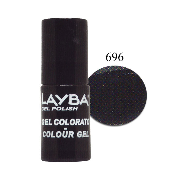 LAYLA LAYBA SMALTO SEMIPERMANENTE GEL POLISH PURE BLACK 696 - Tre Pi Profumerie