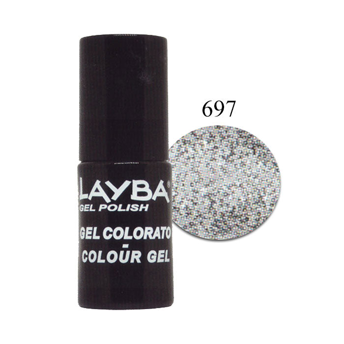LAYLA LAYBA SMALTO SEMIPERMANENTE GEL POLISH POLAR HOLO 697 - Tre Pi Profumerie