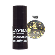 LAYLA LAYBA SMALTO SEMIPERMANENTE GEL POLISH GOLD FLAKE 700 - Tre Pi Profumerie