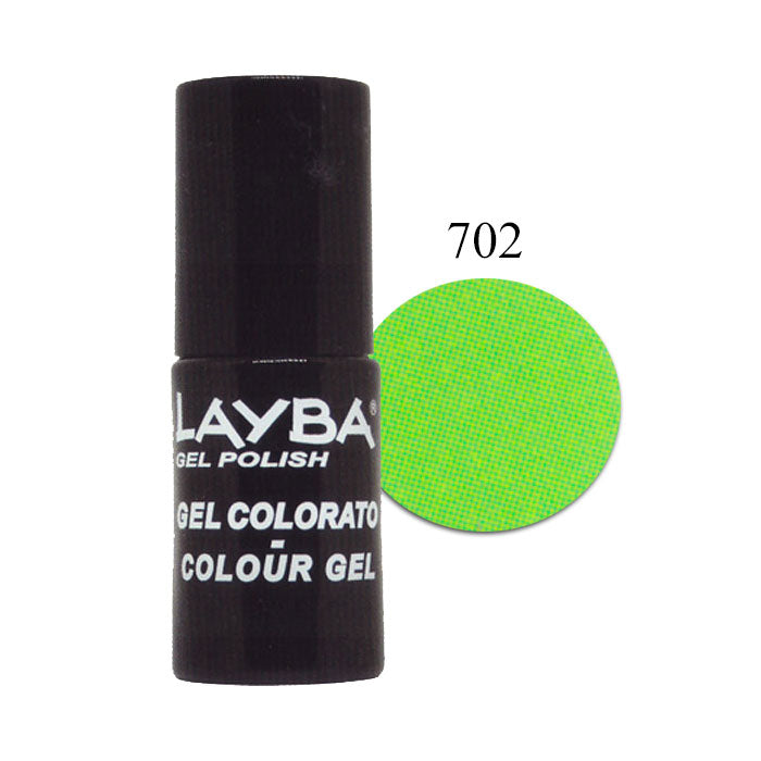 LAYLA LAYBA SMALTO SEMIPERMANENTE GEL POLISH GREEN FLUO 702 - Tre Pi Profumerie