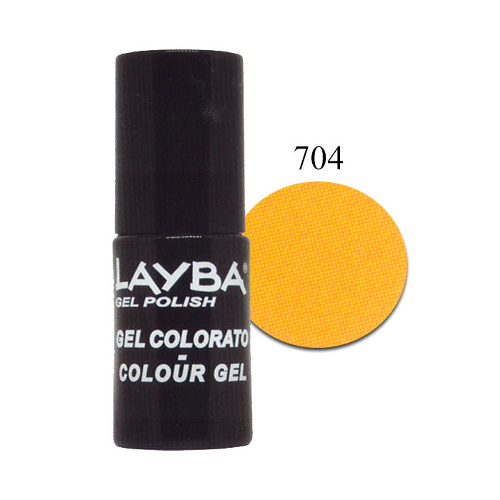 LAYLA LAYBA SMALTO SEMIPERMANENTE GEL POLISH ORANGE FLUO 704 - Tre Pi Profumerie