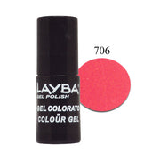 LAYLA LAYBA SMALTO SEMIPERMANENTE GEL POLISH DARK PINK FLUO 706 - Tre Pi Profumerie