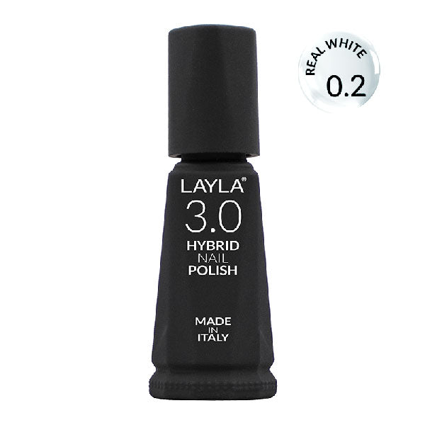 LAYLA 3.0 HYBRID NAIL POLISH REAL WHITE 0.2 - Tre Pi Profumerie
