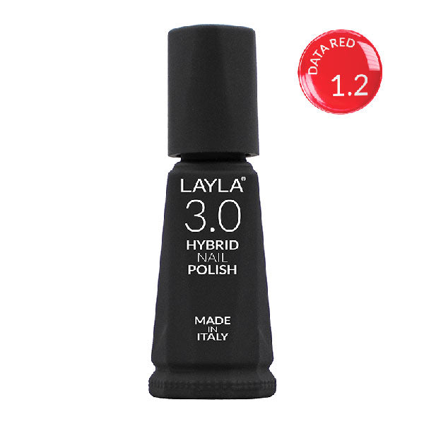 LAYLA 3.0 HYBRID NAIL POLISH DATA RED 1.2 - Tre Pi Profumerie