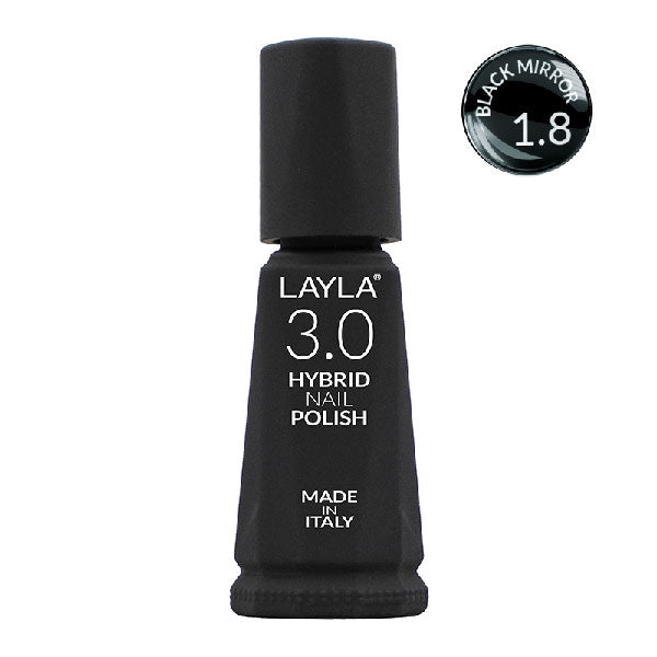 LAYLA 3.0 HYBRID NAIL POLISH BLACK MIRROR 1.8 - Tre Pi Profumerie