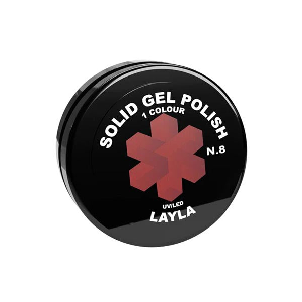 LAYLA GEL SOLIDO REMOVIBILE SMOKED RED 8 - Tre Pi Profumerie