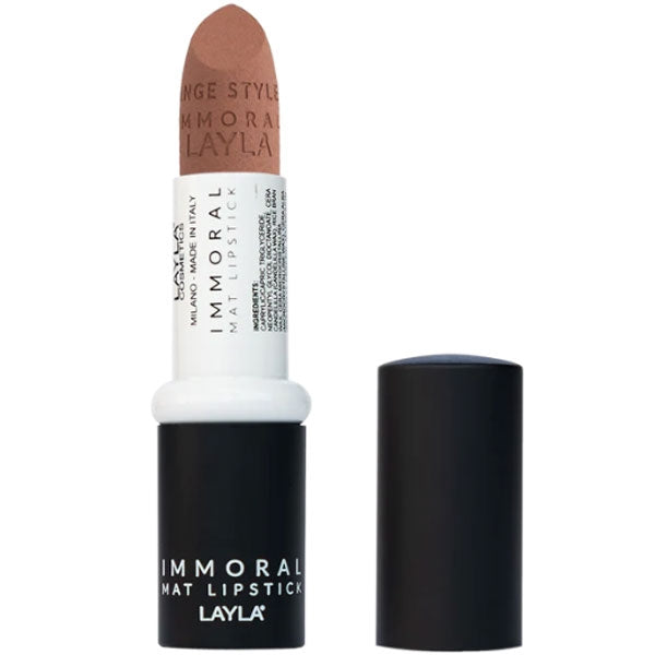 LAYLA IMMORAL MAT LIPSTICK ROSSETTO BEST NUDE M01 - Tre Pi Profumerie