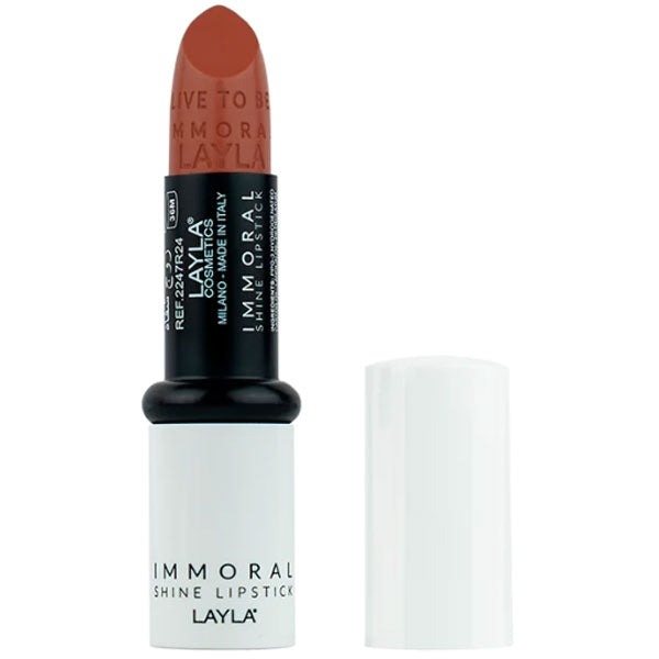 LAYLA IMMORAL SHINE LIPSTICK ROSSETTO DIRTY PEACH 22 - Tre Pi Profumerie