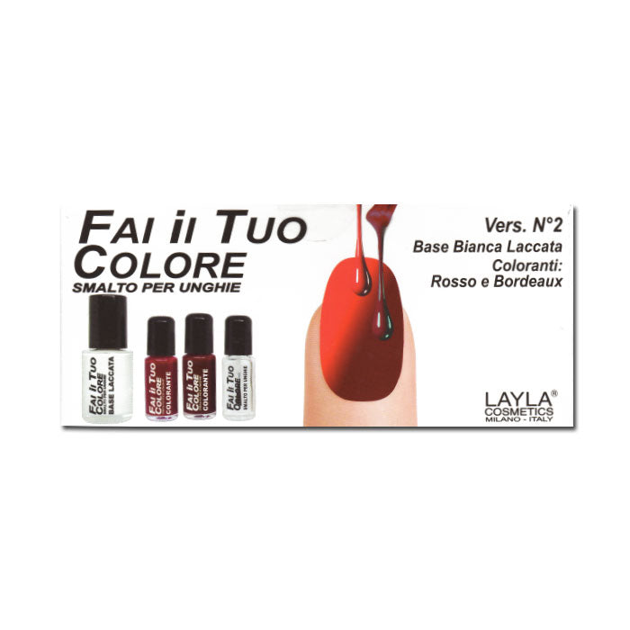 LAYLA KIT SMALTO FAI ILTUO COLORE VERSIONE N.2 - Tre Pi Profumerie