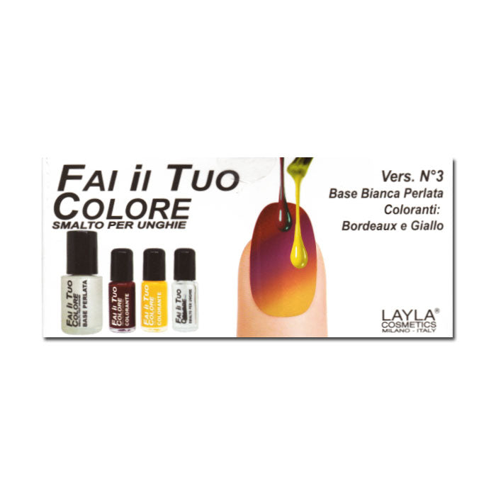 LAYLA KIT SMALTO FAI ILTUO COLORE VERSIONE N.3 - Tre Pi Profumerie