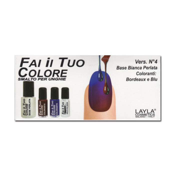 LAYLA KIT SMALTO FAI ILTUO COLORE VERSIONE N.4 - Tre Pi Profumerie