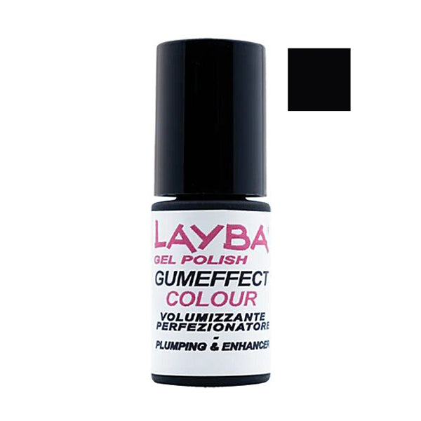 LAYLA SMALTO GEL POLISHGUMEFFECT COLOUR BLACK 12 - Tre Pi Profumerie