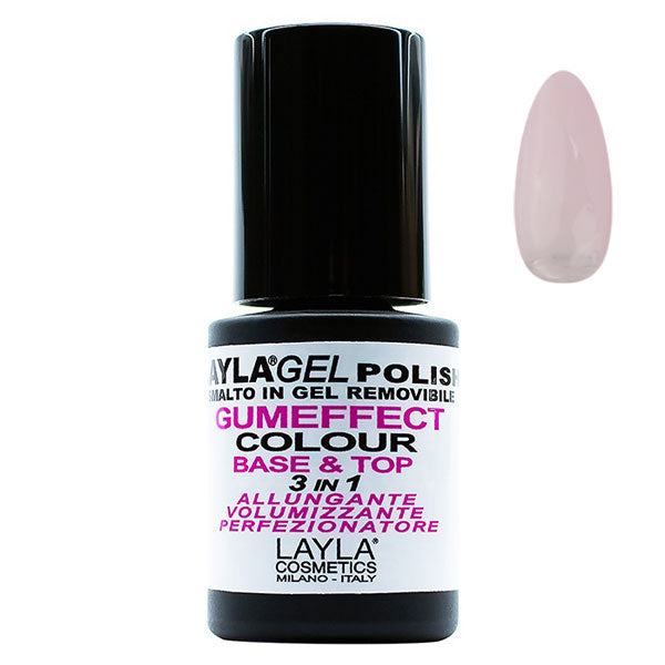 LAYLA SMALTO GEL POLISHGUMEFFECT 3 IN 1 MILKY PINK 01 - Tre Pi Profumerie