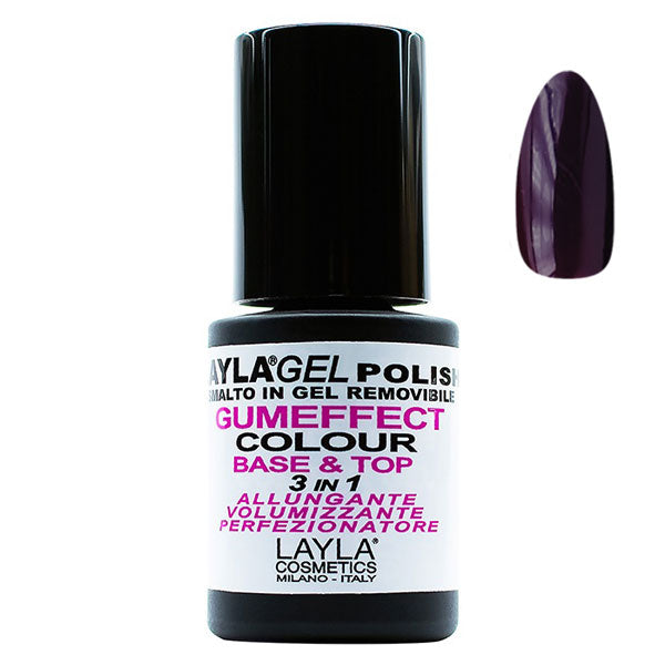 LAYLA SMALTO GEL POLISHGUMEFFECT 3 IN 1 PURPLE NOIR 32 - Tre Pi Profumerie