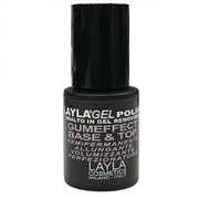 LAYLA SMALTO GEL POLISHGUMEFFECT BASE & TOP COAT 10 ML - Tre Pi Profumerie