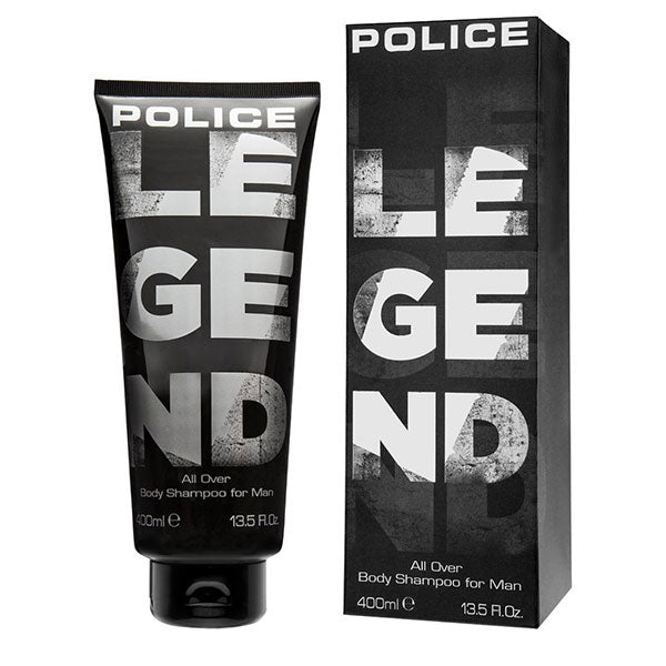 POLICE LEGEND ALL OVER BODY SHAMPOO FOR MAN 400 ML - Tre Pi Profumerie