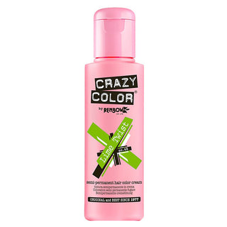 CRAZY COLOR SEMI-PERMANENT HAIR COLOR CREAM LIME TWIST 68 - Tre Pi Profumerie
