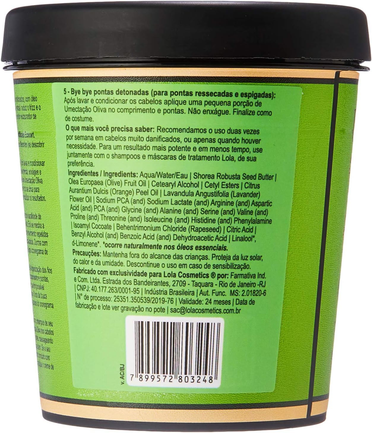 LOLA FROM RIO UMETACAO OLIVA MASCHERA SUPER IDRATANTE 200 G