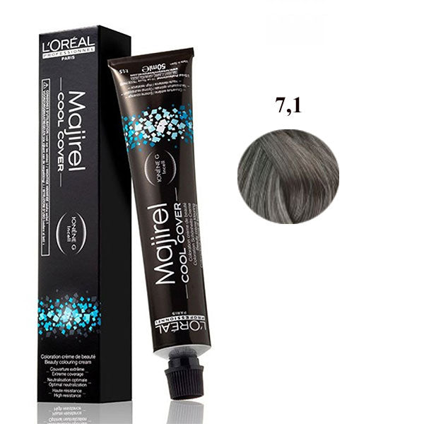 L'OREAL PROFESSIONNEL MAJIREL COOL COVER BIONDO CENERE 7.1 - Tre Pi Profumerie