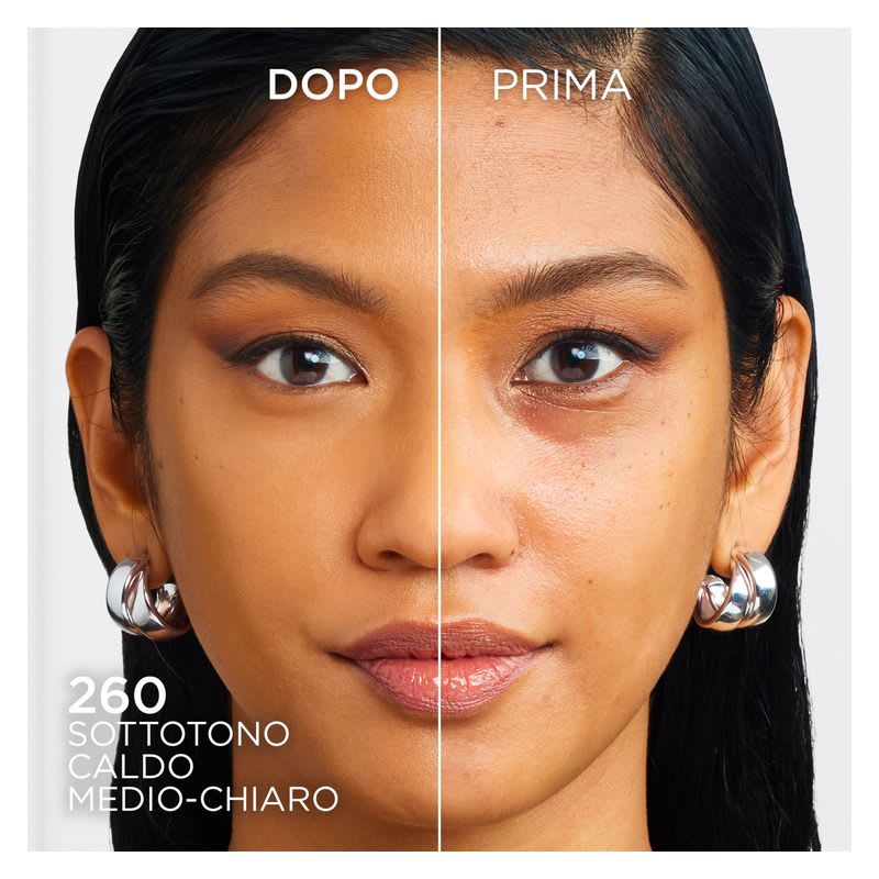 L'OREAL SKIN INK FONDOTINTA E CORRETTORE 2 IN 1 WARM DORE 260