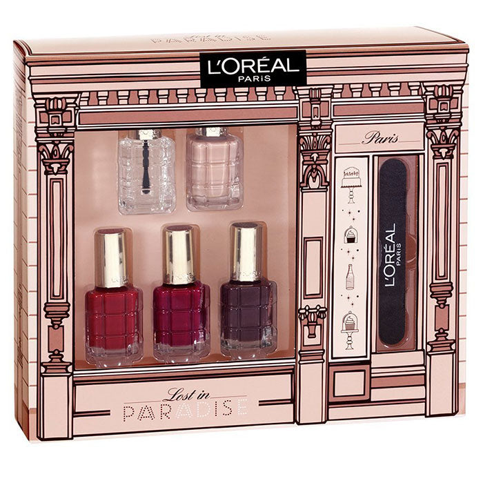 L'OREAL LOST IN PARADISE 5 SMALTI AD OLIO + LIMA UNGHIE - Tre Pi Profumerie