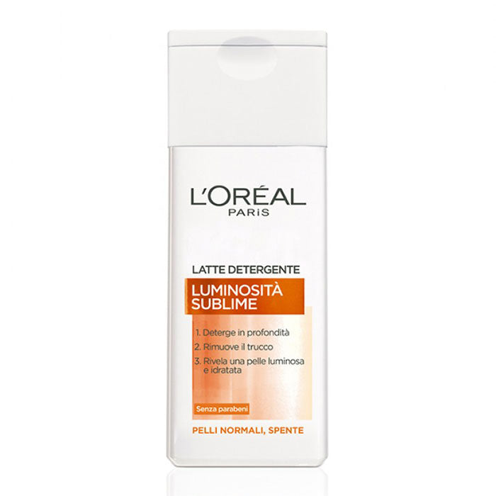 L'OREAL LUMINOSITA' SUBLIME LATTE DETERGENTE 200 ML - Tre Pi Profumerie