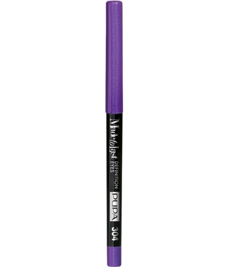 PUPA MADE TO LAST MATITA OCCHI DEFINITION SHINY VIOLET 304 - Tre Pi Profumerie