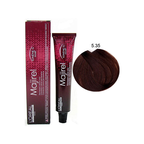 L'OREAL PROFESSIONNEL MAJIREL CASTANO CHIARO DORATO MOGANO 5,35 - Tre Pi Profumerie