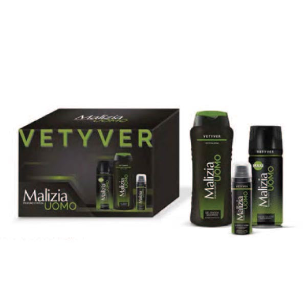 MALIZIA COFANETTO UOMO VETYVER - Tre Pi Profumerie