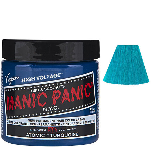 MANIC PANIC SEMI PERMANENT HAIR COLOR ATOMIC TURQUOISE - Tre Pi Profumerie
