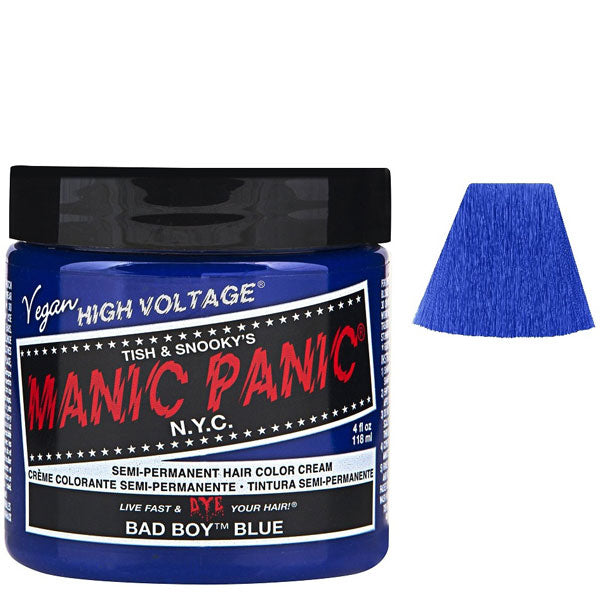 MANIC PANIC SEMI PERMANENT HAIR COLOR BAD BOY BLUE - Tre Pi Profumerie