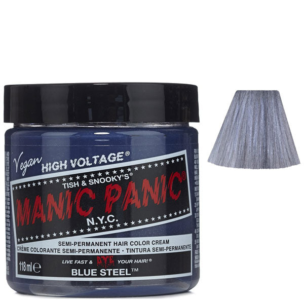 MANIC PANIC SEMI PERMANENT HAIR COLOR BLUE STEEL - Tre Pi Profumerie