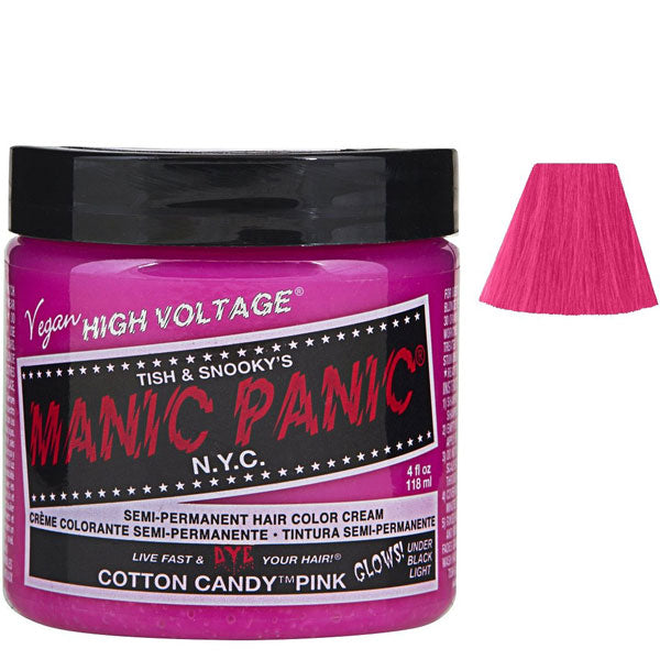 MANIC PANIC SEMI PERMANENT HAIR COLOR COTTON CANDY PINK - Tre Pi Profumerie
