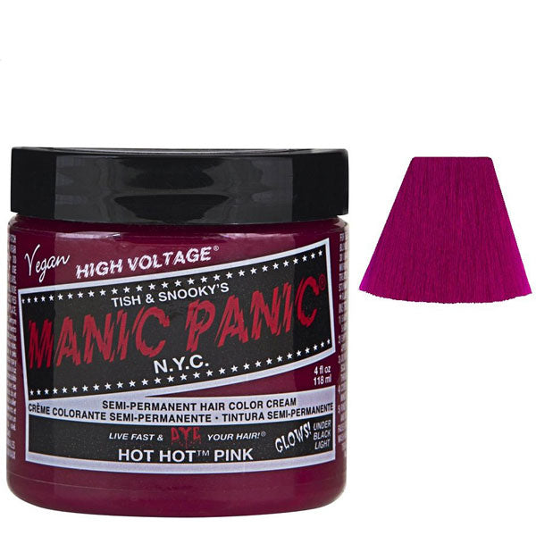 MANIC PANIC SEMI PERMANENT HAIR COLOR HOT HOT PINK - Tre Pi Profumerie