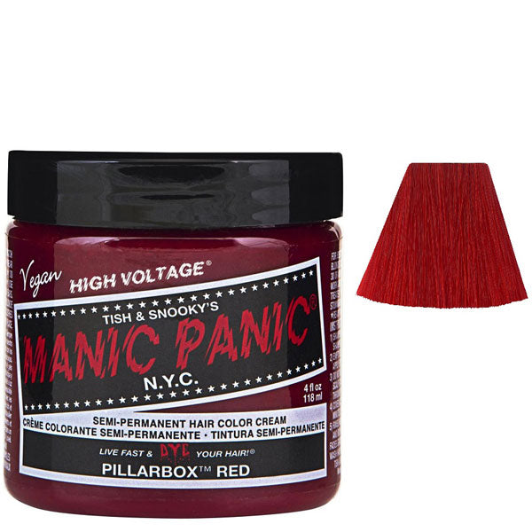 MANIC PANIC SEMI PERMANENT HAIR COLOR PILLARBOX RED - Tre Pi Profumerie