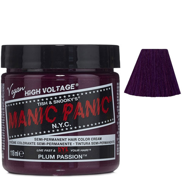 MANIC PANIC SEMI PERMANENT HAIR COLOR PLUM PASSION - Tre Pi Profumerie