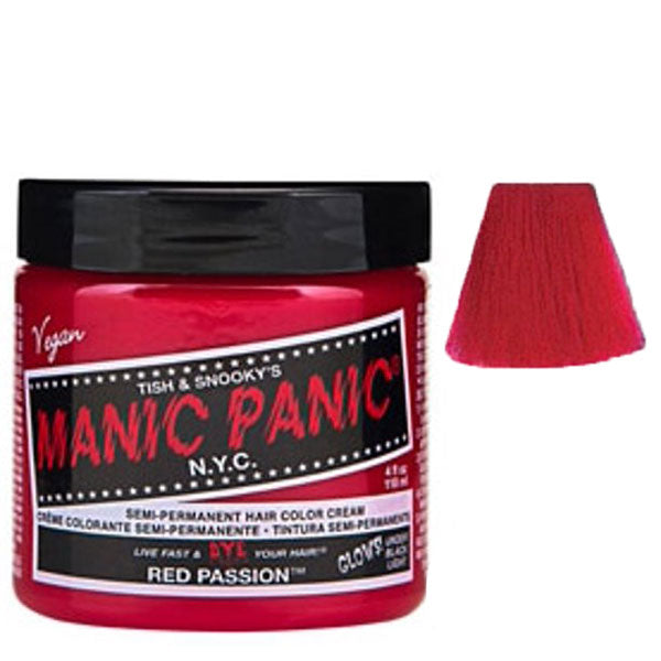 MANIC PANIC SEMI PERMANENT HAIR COLOR RED PASSION - Tre Pi Profumerie