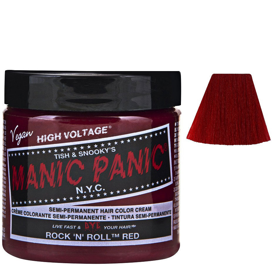 MANIC PANIC SEMI PERMANENT HAIR COLOR ROCK N ROLL RED - Tre Pi Profumerie