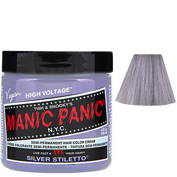 MANIC PANIC SEMI PERMANENT HAIR COLOR SILVER STILETTO - Tre Pi Profumerie