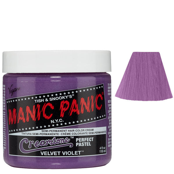 MANIC PANIC SEMI PERMANENT HAIR COLOR VELVET VIOLET - Tre Pi Profumerie