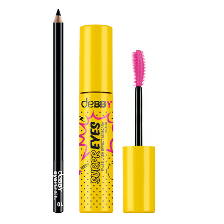 DEBBY MASCARA SURPREYES + SLEEVER MATITA NERA - Tre Pi Profumerie