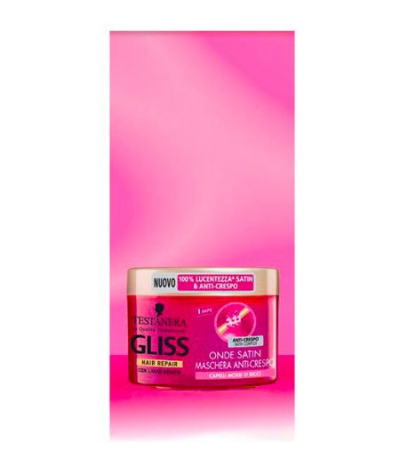 SCHWARZKOPF GLISS MASCHERA 2 IN 1 ONDE SATIN 300 ML - Tre Pi Profumerie