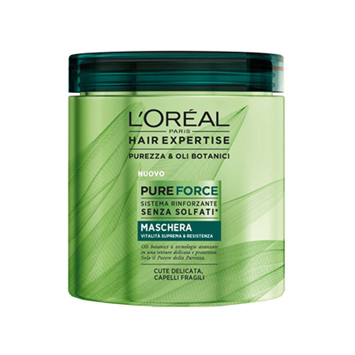 L'OREAL HAIR EXPERTISE MASCHERA PURE FORCE 200 ML - Tre Pi Profumerie