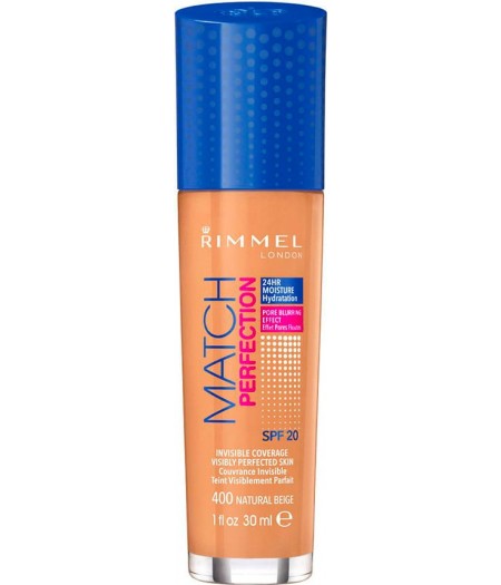RIMMEL MATCH PERFECTIONFONDOTINTA NATURAL BEIGE 400 - Tre Pi Profumerie