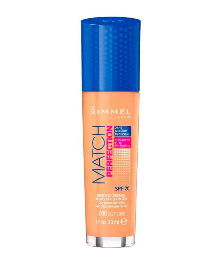 RIMMEL MATCH PERFECTIONFONDOTINTA SOFT BEIGE 200 - Tre Pi Profumerie