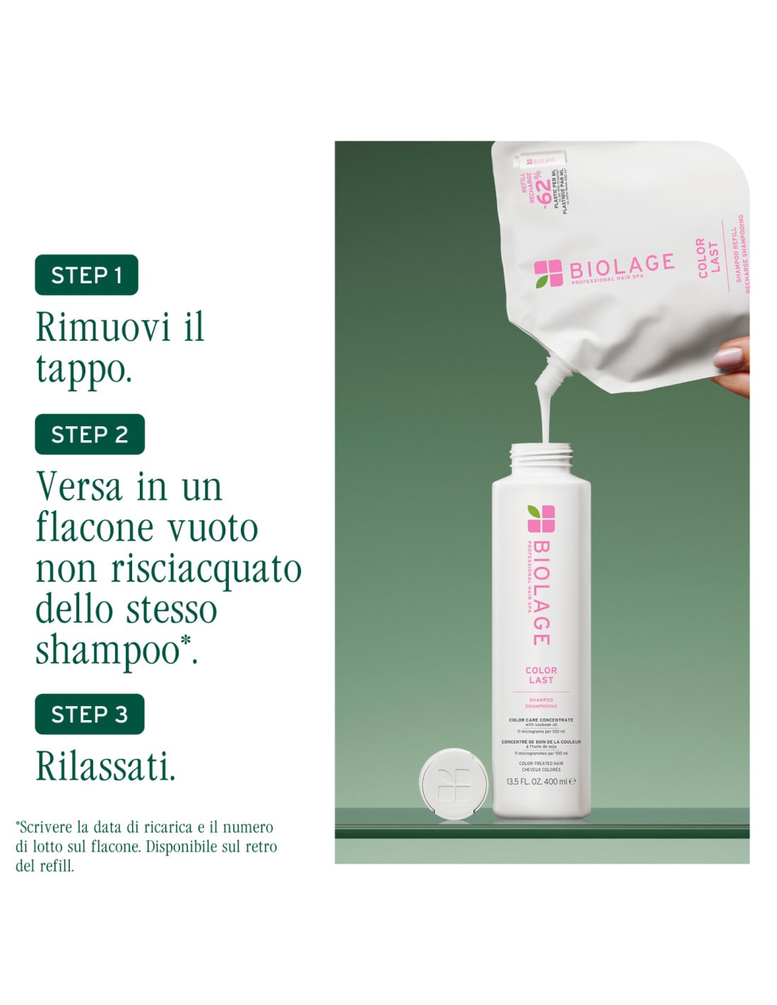 MATRIX BIOLAGE COLORLAST SHAMPOO RICARICA 500 ML